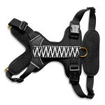 Premium Hundegeschirr Gepolstert - Schwarz/Weiß – Bild 2