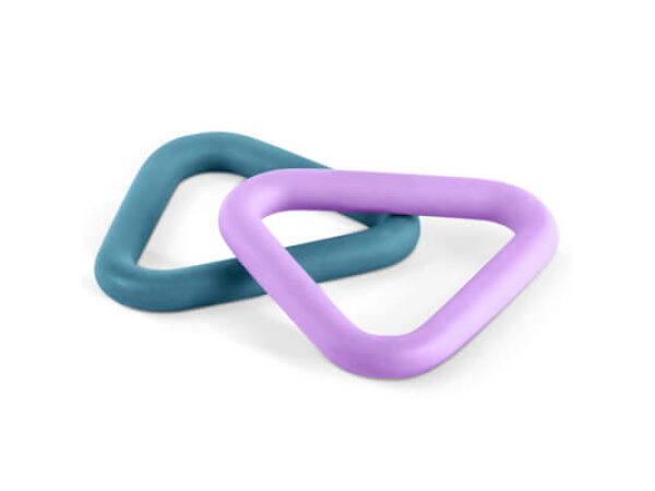 Bluelino and Purpleline Triangle dog toys almost indestructible