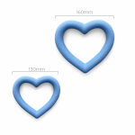 Dog toy Love Your Paw heart toy Size indication in 130mm and 160mm