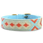 Tres Chic Hundehalsband Coral/Blau Halsband