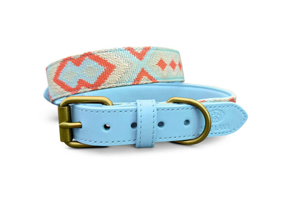 Tres Chic Hundehalsband Coral/Blau Halsband
