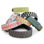 Premium Hundehalsband Gepolstert - Olivgrün/Neongelb – Bild 6